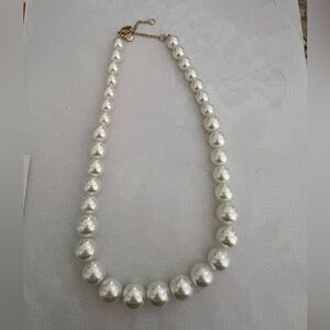 J Crew Elegant White Pearl Necklace
